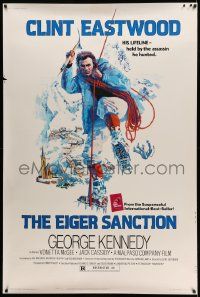 4z357 EIGER SANCTION 40x60 '75 Clint Eastwood's lifeline was held by the assassin he hunted!