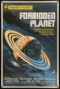 4z359 FORBIDDEN PLANET 40x60 R72 fabulous and mysterious adventures await you in the year 2200!