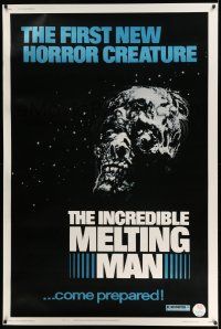 4z371 INCREDIBLE MELTING MAN 40x60 '77 AIP gruesome image of the first new horror creature!