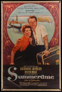 4z414 SUMMERTIME style Y 40x60 '55 Katharine Hepburn went to Venice a tourist & came home a woman!