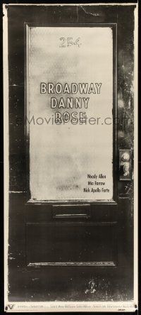 4z318 BROADWAY DANNY ROSE 30x68 video poster '84 Woody Allen, nominated for Best Director!