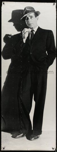 4z335 HUMPHREY BOGART 26x72 commercial poster '76 great full-length smoking portrait in cool suit!