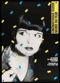4z315 CINEMATHEQUE SUISSE 36x51 Swiss special '81 c/u of Louise Brooks from Pandora's Box!