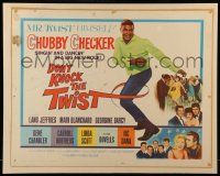 4z056 DON'T KNOCK THE TWIST 1/2sh '62 full-length image of dancing Chubby Checker, rock & roll!