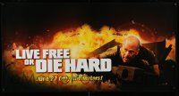 4z327 LIVE FREE OR DIE HARD 26x50 special '07 Timothy Olyphant, great image of Bruce Willis!