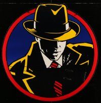 4z113 DICK TRACY standee '90 art of Warren Beatty as Chester Gould's classic detective!