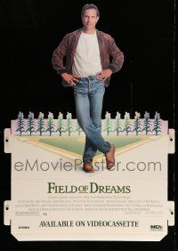 4z116 FIELD OF DREAMS video standee '89 Costner baseball classic, if you build it, they will come!