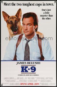 4z194 K-9 half subway '88 great images of James Belushi & German Shepherd police dog!
