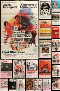 5a046 LOT OF 42 FOLDED ONE-SHEETS '60s-80s great images from a variety of different movies!