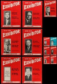 5a105 LOT OF 13 EXHIBITOR 1963 EXHIBITOR MAGAZINES '63 filled with movie images & information!
