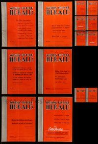 5a103 LOT OF 14 MOTION PICTURE HERALD 1955 EXHIBITOR MAGAZINES '55 filled with images & information!