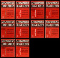 5a112 LOT OF 10 SHOWMEN'S TRADE REVIEW 1949 EXHIBITOR MAGAZINES '49 movie images & information!