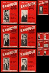 5a106 LOT OF 13 EXHIBITOR 1960 EXHIBITOR MAGAZINES '60 filled with movie images & information!