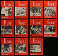 5a110 LOT OF 11 1953 BOX OFFICE EXHIBITOR MAGAZINES '53 filled with movie images & information!