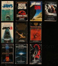 5a263 LOT OF 10 HORROR/SCI-FI/FANTASY MOVIE ADAPTATION PAPERBACK BOOKS '70s-90s Jaws & more!