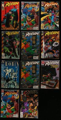 5a134 LOT OF 11 ROBIN COMIC BOOKS '90s D.C. Comics, the adventures of Batman's sidekick!