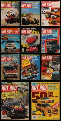 5a146 LOT OF 11 HOT ROD 1975-1976 MAGAZINES '75-76 filled with great car images & information!