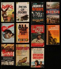 5a256 LOT OF 11 WAR MOVIE ADAPTATION PAPERBACK BOOKS '50s-70s Paths of Glory & many more!