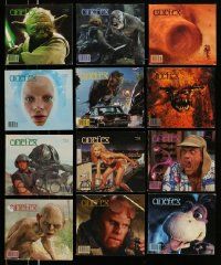 5a145 LOT OF 12 CINEFEX MAGAZINES '90s-00s images & info on professional movie special effects!