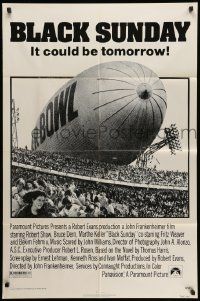 5b121 BLACK SUNDAY 1sh '77 Goodyear Blimp zeppelin disaster at the Super Bowl!
