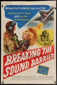 5b146 BREAKING THE SOUND BARRIER 1sh '52 David Lean, they lived & loved like the jets they flew!