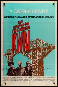 5b149 BRIDGE ON THE RIVER KWAI 1sh R72 William Holden, Alec Guinness, David Lean classic!