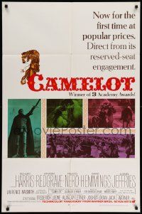 5b166 CAMELOT 1sh '68 Richard Harris as King Arthur, Vanessa Redgrave as Guinevere!