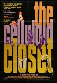 5b179 CELLULOID CLOSET 1sh '96 documentary about homosexuals in Hollywood!