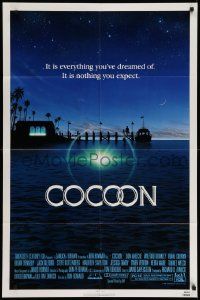 5b201 COCOON 1sh '85 Ron Howard classic sci-fi, great artwork by John Alvin!