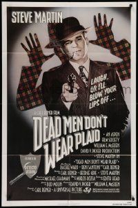 5b241 DEAD MEN DON'T WEAR PLAID 1sh '82 Steve Martin will blow your lips off if you don't laugh!