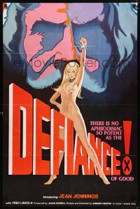 5b247 DEFIANCE OF GOOD 1sh '74 Jean Jennings, Fred J. Lincoln, cool sexy artwork!