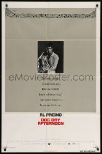 5b270 DOG DAY AFTERNOON style B 1sh '75 Al Pacino, Sidney Lumet bank robbery crime classic!