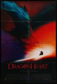 5b278 DRAGONHEART int'l advance DS 27x30 1sh '96 Dennis Quaid, Dina Meyer, special effects image!