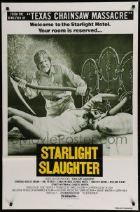 5b290 EATEN ALIVE 1sh '77 Tobe Hooper, wild image of sexy bound girl on bed, Starlight Slaughter!
