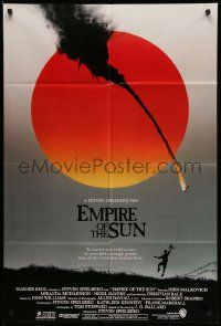 5b299 EMPIRE OF THE SUN advance 1sh '87 Stephen Spielberg, John Malkovich, first Christian Bale!