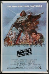 5b302 EMPIRE STRIKES BACK NSS style B 1sh '80 George Lucas sci-fi classic, art by Tom Jung!