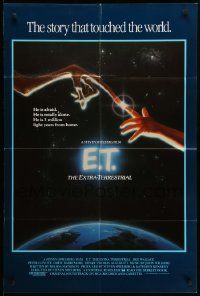 5b286 E.T. THE EXTRA TERRESTRIAL int'l 1sh R85 Drew Barrymore, Spielberg, cool Alvin art