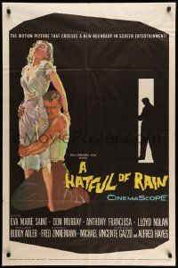 5b400 HATFUL OF RAIN 1sh '57 Fred Zinnemann early drug classic, cool artwork!