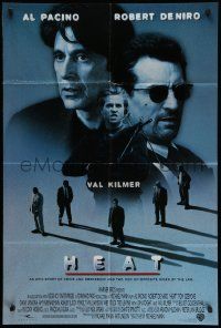5b405 HEAT int'l 1sh '95 Al Pacino, Robert De Niro, Val Kilmer, Michael Mann directed!