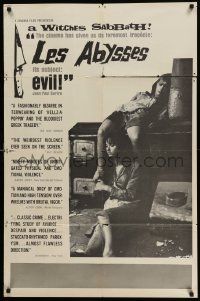 5b514 LES ABYSSES 1sh '64 directed by Nikos Papatakis, Francine & Colette Berge!