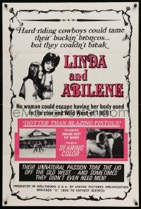 5b522 LINDA & ABILENE 1sh '69 Herschell Lewis, they couldn't break sexy Linda and Abilene!