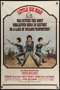 5b524 LITTLE BIG MAN 1sh '71 Dustin Hoffman is the most neglected hero in history, Arthur Penn!