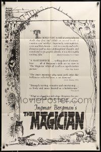 5b557 MAGICIAN 1sh '58 Ingmar Bergman's classic Ansiktet with Max Von Sydow & Ingrid Thulin!