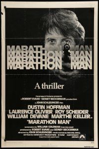 5b587 MARATHON MAN int'l 1sh '76 cool image of Dustin Hoffman, John Schlesinger classic thriller!