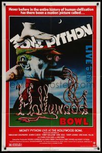 5b627 MONTY PYTHON LIVE AT THE HOLLYWOOD BOWL 1sh '82 great wacky meat grinder image!