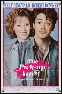 5b745 PICK-UP ARTIST 1sh '87 great close image of Robert Downey Jr. & Molly Ringwald!
