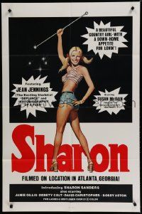 5b851 SHARON 1sh '72 Jena Jennings, Sharon Sanders, country girl sex!