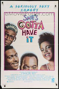 5b852 SHE'S GOTTA HAVE IT 1sh '86 A Spike Lee Joint, Tracy Camila Johns, seriously sexy comedy