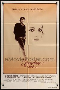5b873 SOMEWHERE IN TIME 1sh '80 Christopher Reeve, Jane Seymour, cult classic!