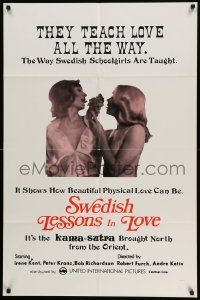 5b906 SWEDISH LESSONS IN LOVE 1sh '73 they teach love all the way, Swedish Schoolgirls!